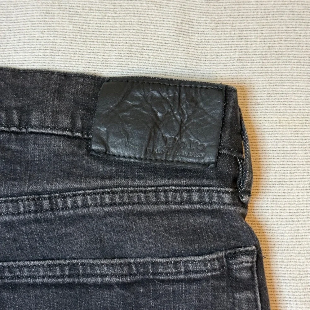 Polo Ralph Lauren Jeans Mens 36x32 Black Prospect Straight Leg Denim